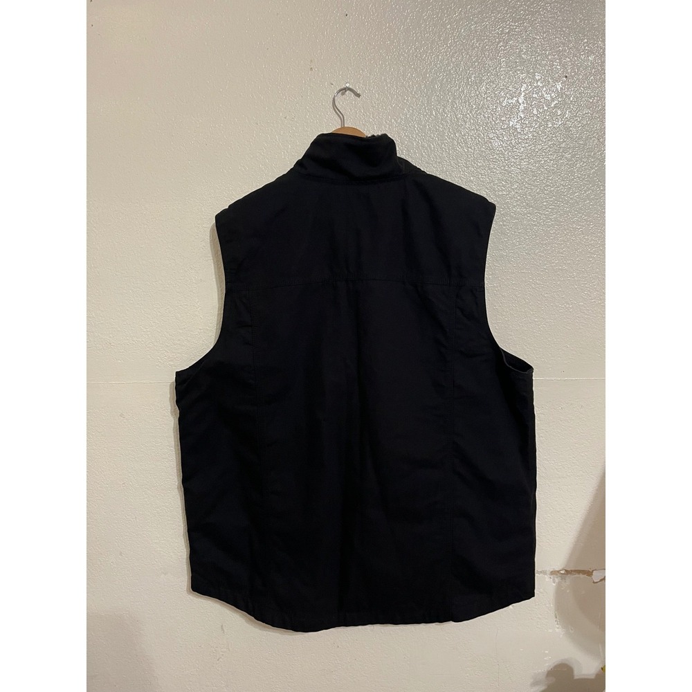Dri Duck Trek 5068 Mens XL Black Canyon Cloth Canvas Sherpa Lined Workwear Vest - Picture 3 of 10